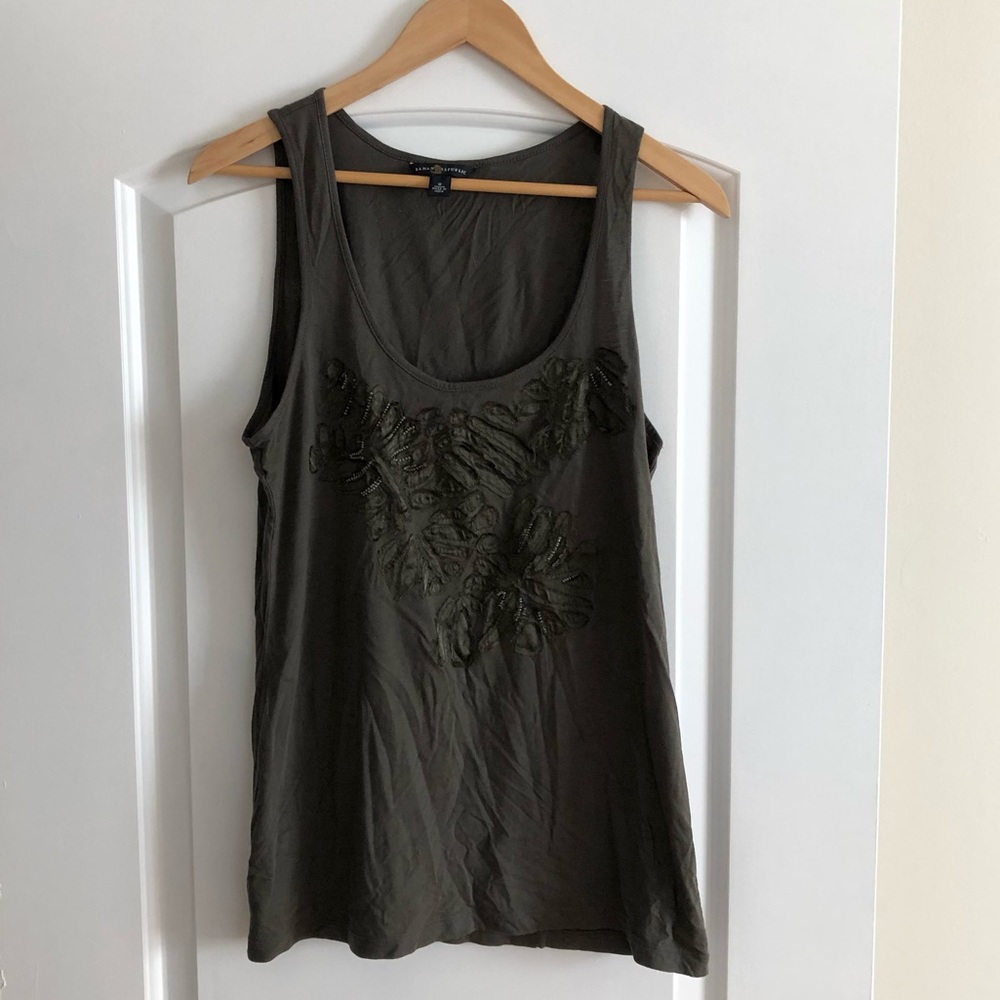 Perfect condition army green Banana Republic tank